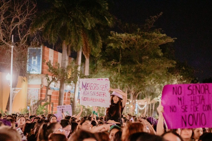 Así se vivió la marcha del 8 de Marzo en la capital Yucateca (#8M en Mérida)