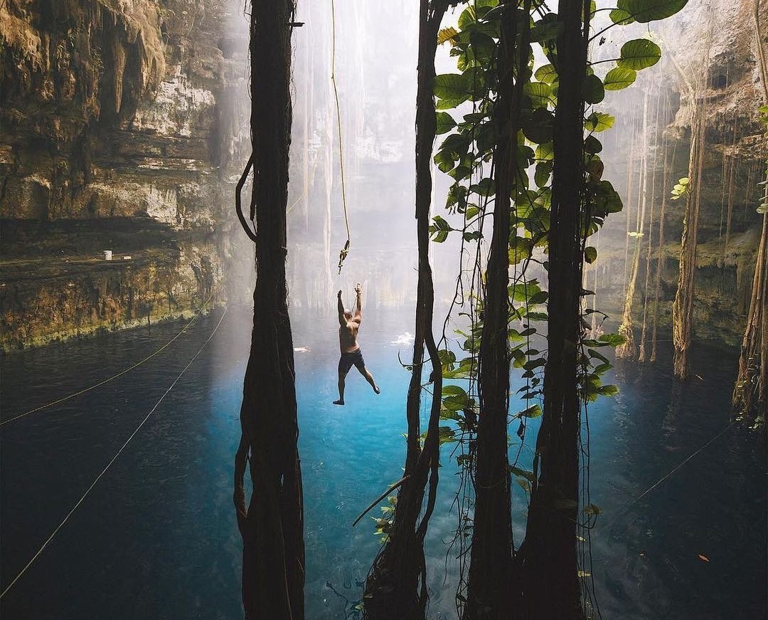 Cenote Oxmán, una selvática piscina natural en Yucatán